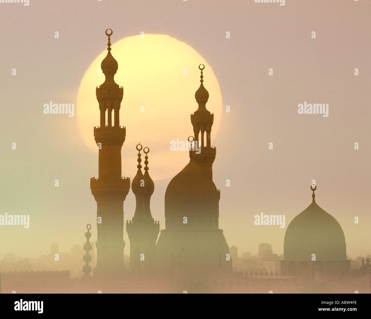 EG - LE CAIRE : Sultan Hassan Mosque at sunset Banque D'Images