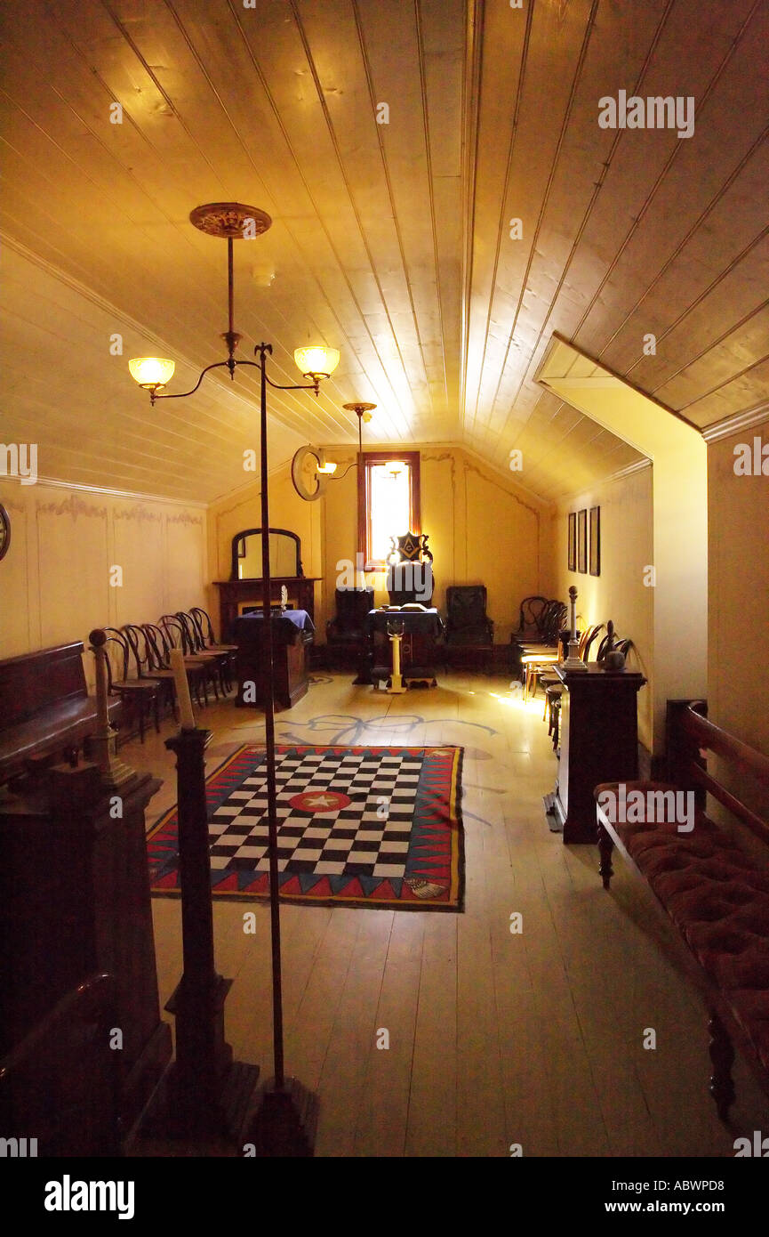 Masonic Lodge Ballarat Australie Victoria Sovereign Hill Banque D'Images