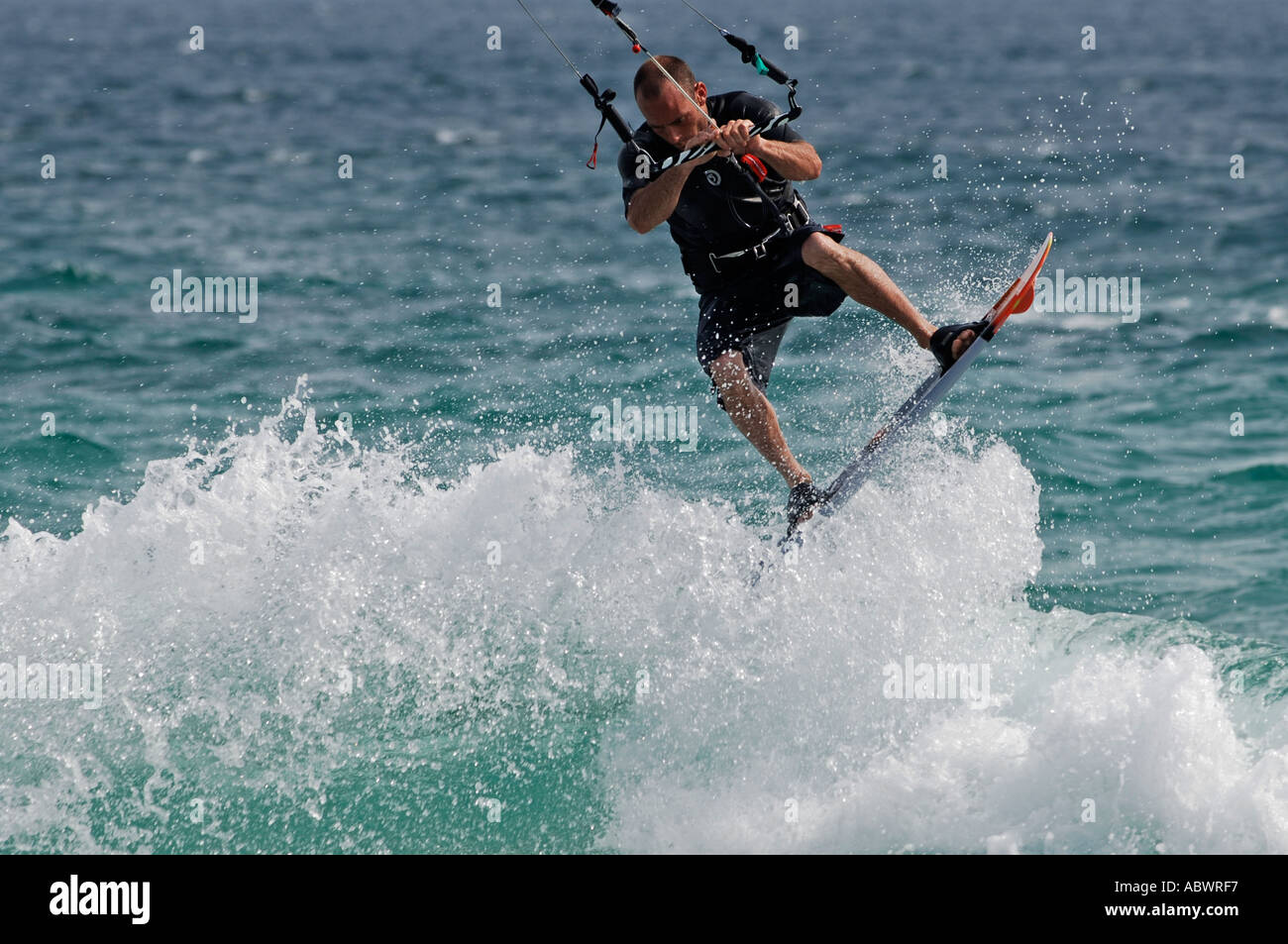 Le kitesurf à Tarifa cadiz andalousie espagne Banque D'Images