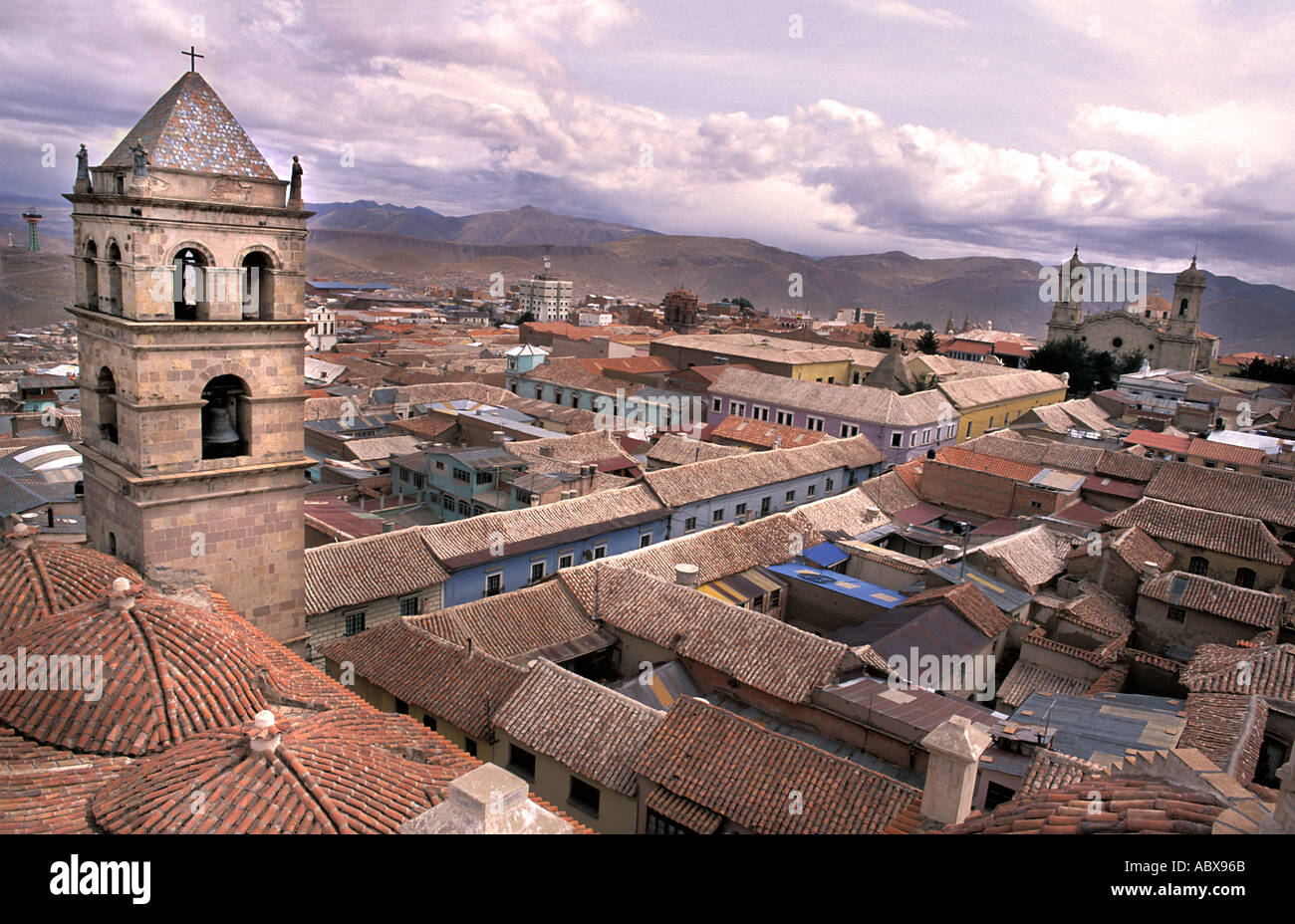 Monastère de San Francisco sur Tarija y Nogales vues splendides sur Potosi depuis le toit vers la plaza de la Bolivie s'Amérique Banque D'Images