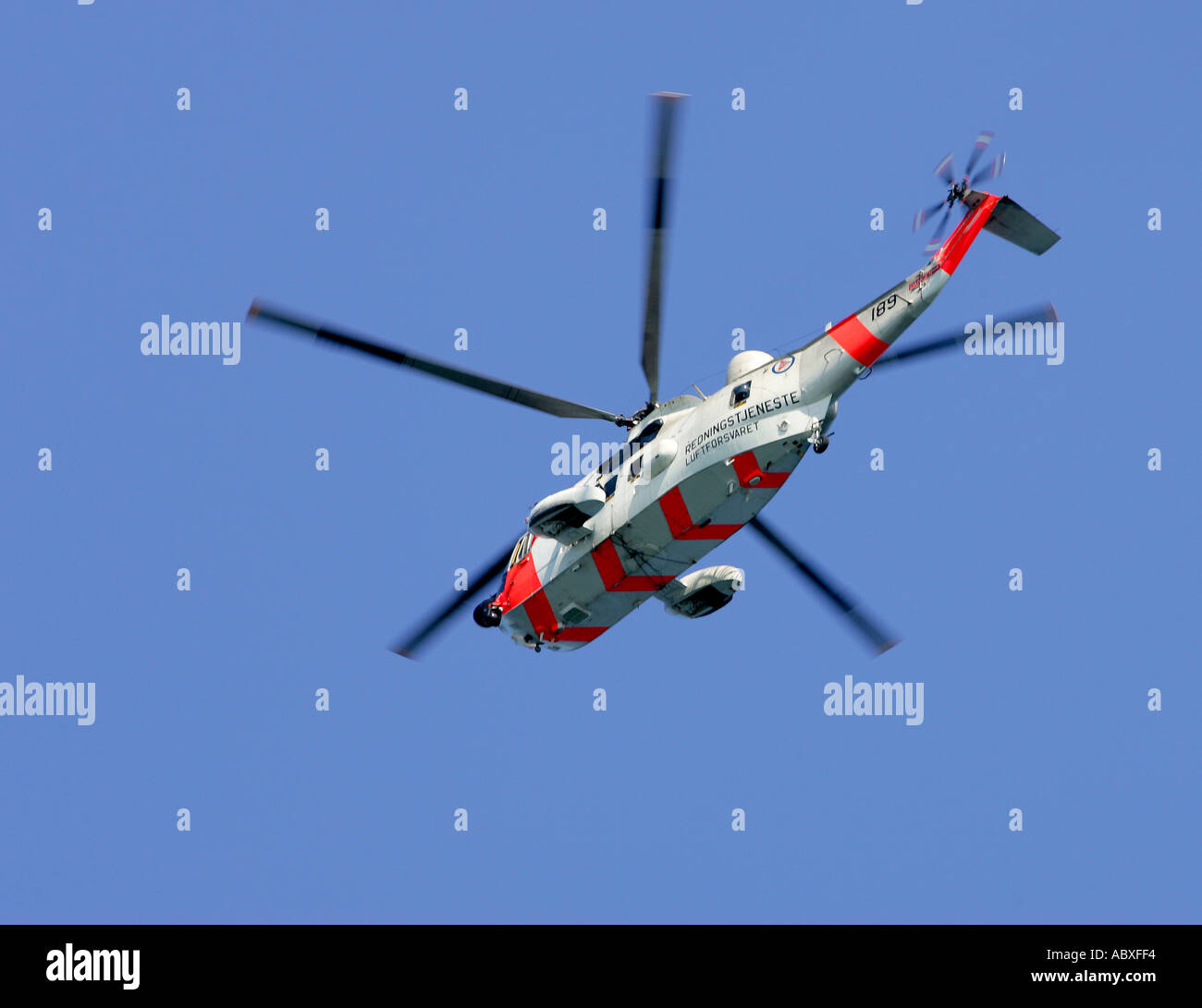 De sauvetage par hélicoptère Sea King Banque D'Images