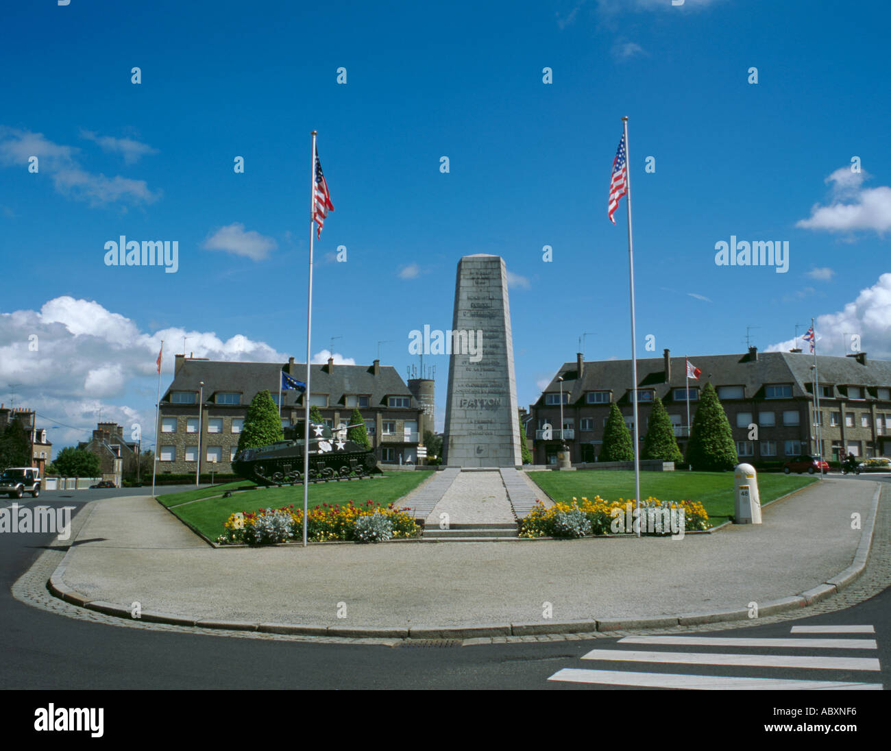 Place Patton, avranches, normandie (Normandie), France. Banque D'Images