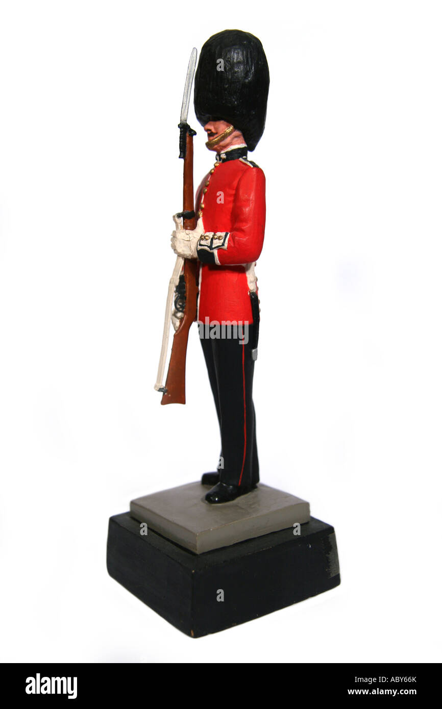 Guardsman Coldstream Guard sculpture par Howard F. Willetts. Banque D'Images