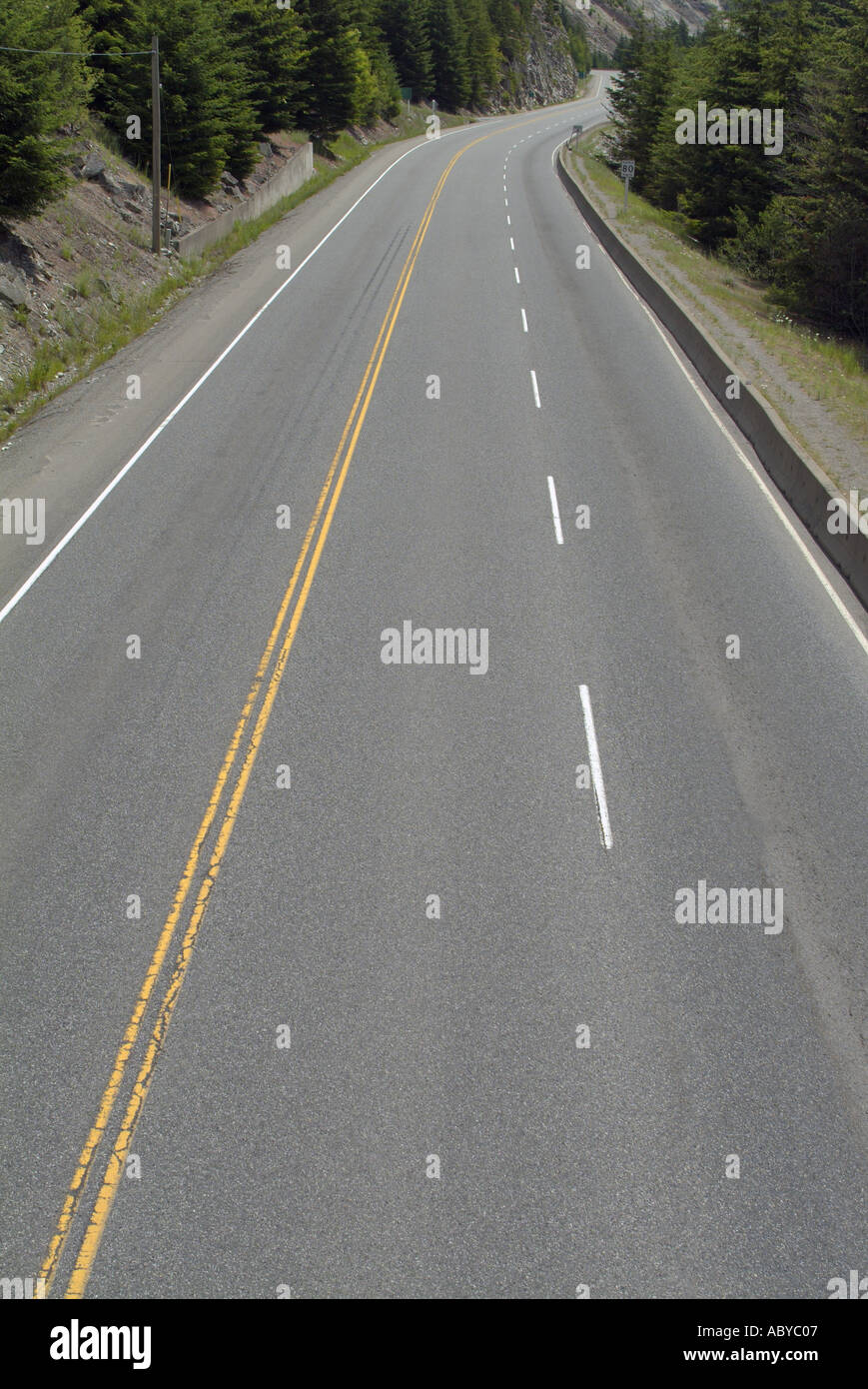 Trans Canada Route 1 Canyon du Fraser en Colombie-Britannique, Canada Banque D'Images