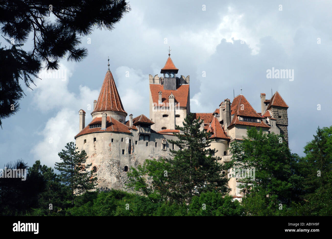 Château de Bran près de Brasov en Transylvanie Roumanie Europe de l'Est Banque D'Images