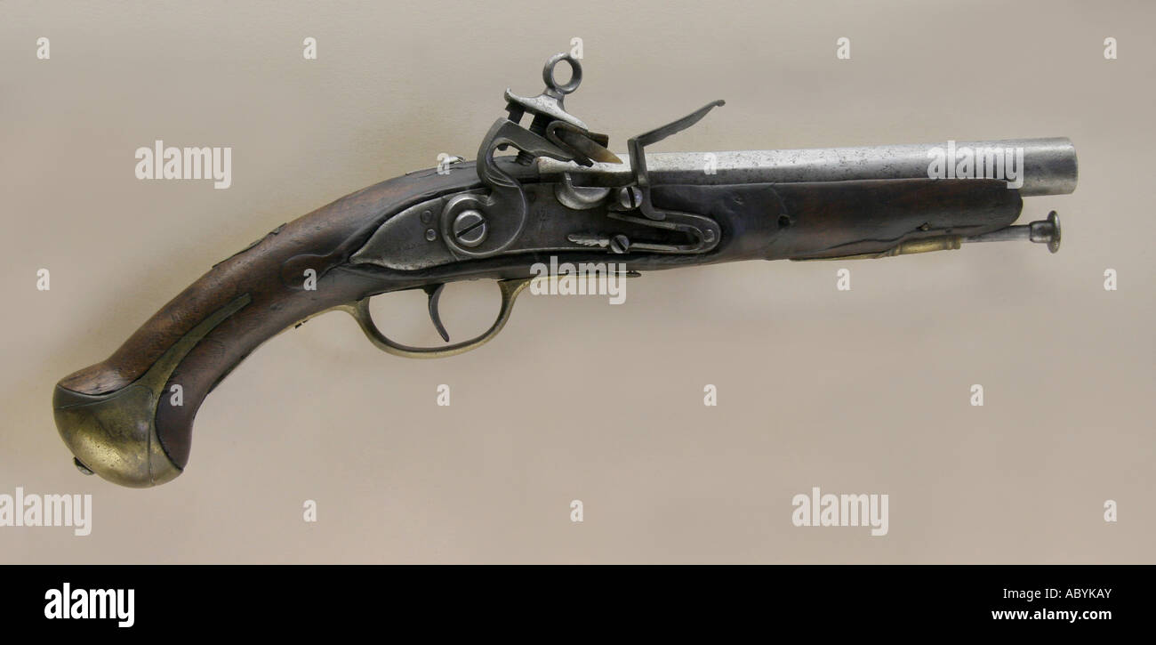 Pistolet à silex. Banque D'Images