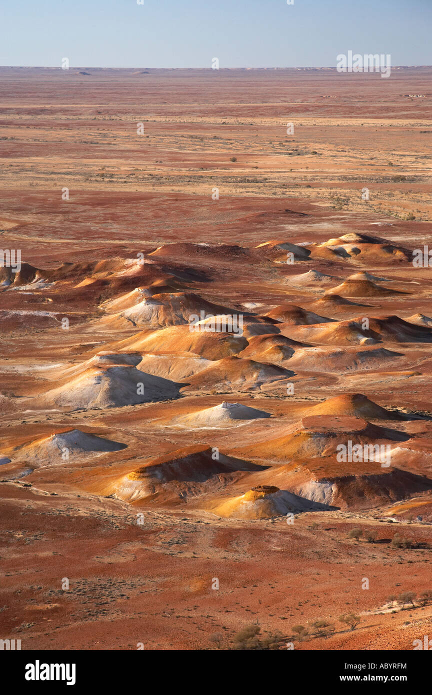 Peint Hills près de William Creek Outback Australie du Sud Australie aerial Banque D'Images