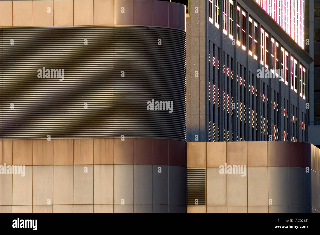 Résumé d'un gratte-ciel à Jersey City, New Jersey Banque D'Images