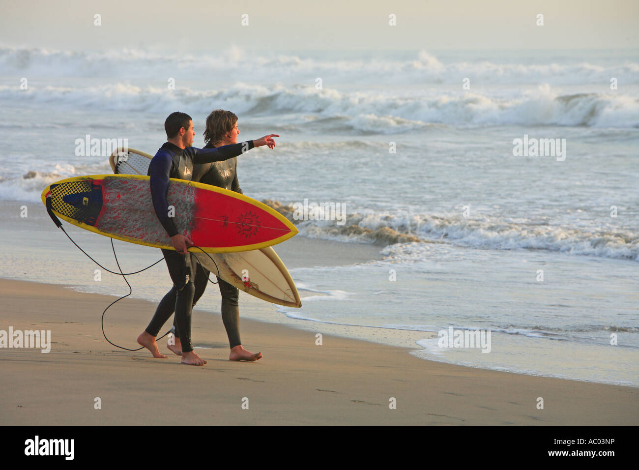 Balades Hunington Surfers Beach Orange County Californie États-Unis M. Banque D'Images