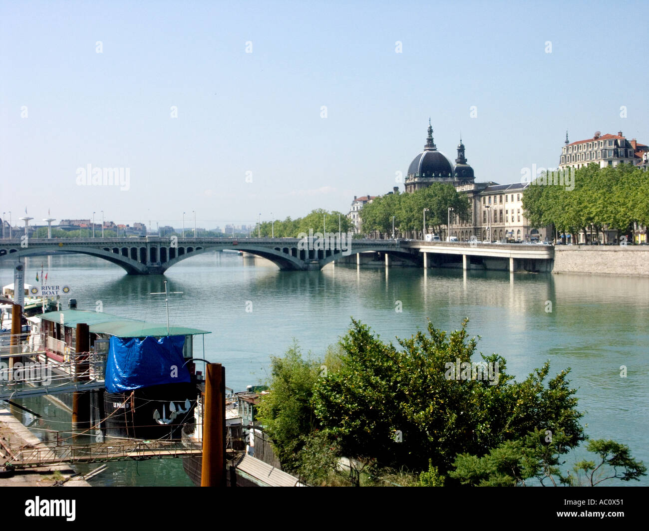Pont Wilson Lyon France Banque D'Images Pont Wilson Lyon France Banque D'Images