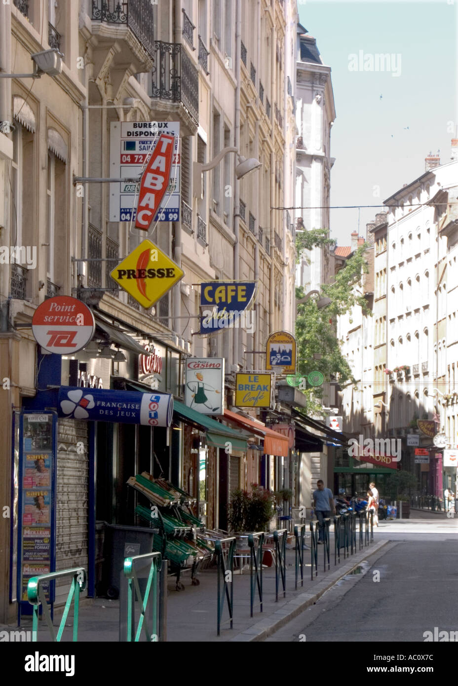 Rue Neuve Lyon France Banque D'Images Rue Neuve Lyon France Banque D'Images