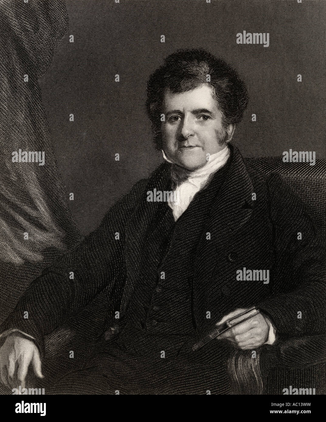 Richard Bright, 1789 - 1858. Médecin britannique et pionnier dans la recherche sur les maladies rénales. Banque D'Images
