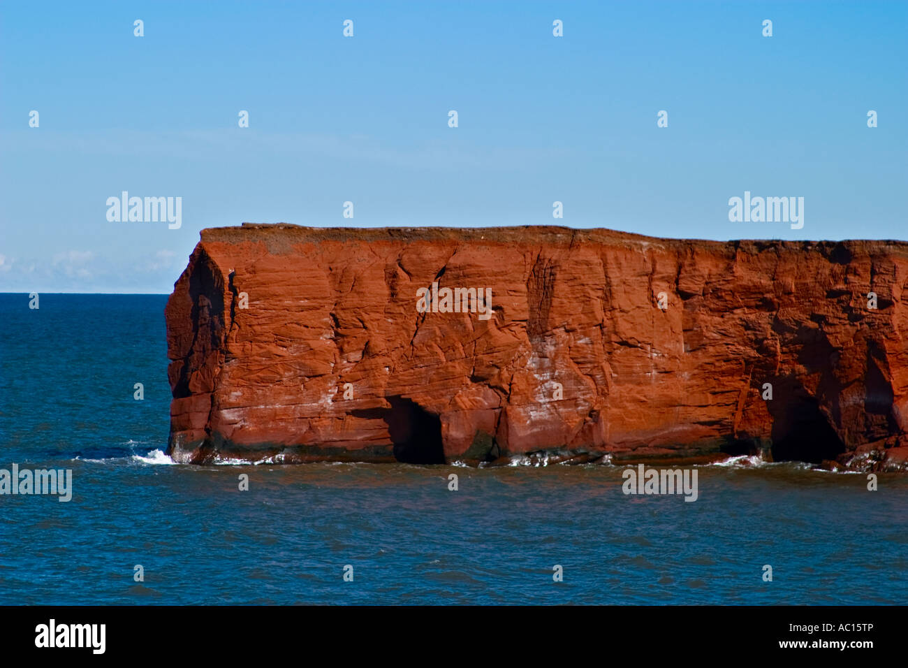 La Belle Anse rock, îles de la Madeleine, Québec, Canada Banque D'Images