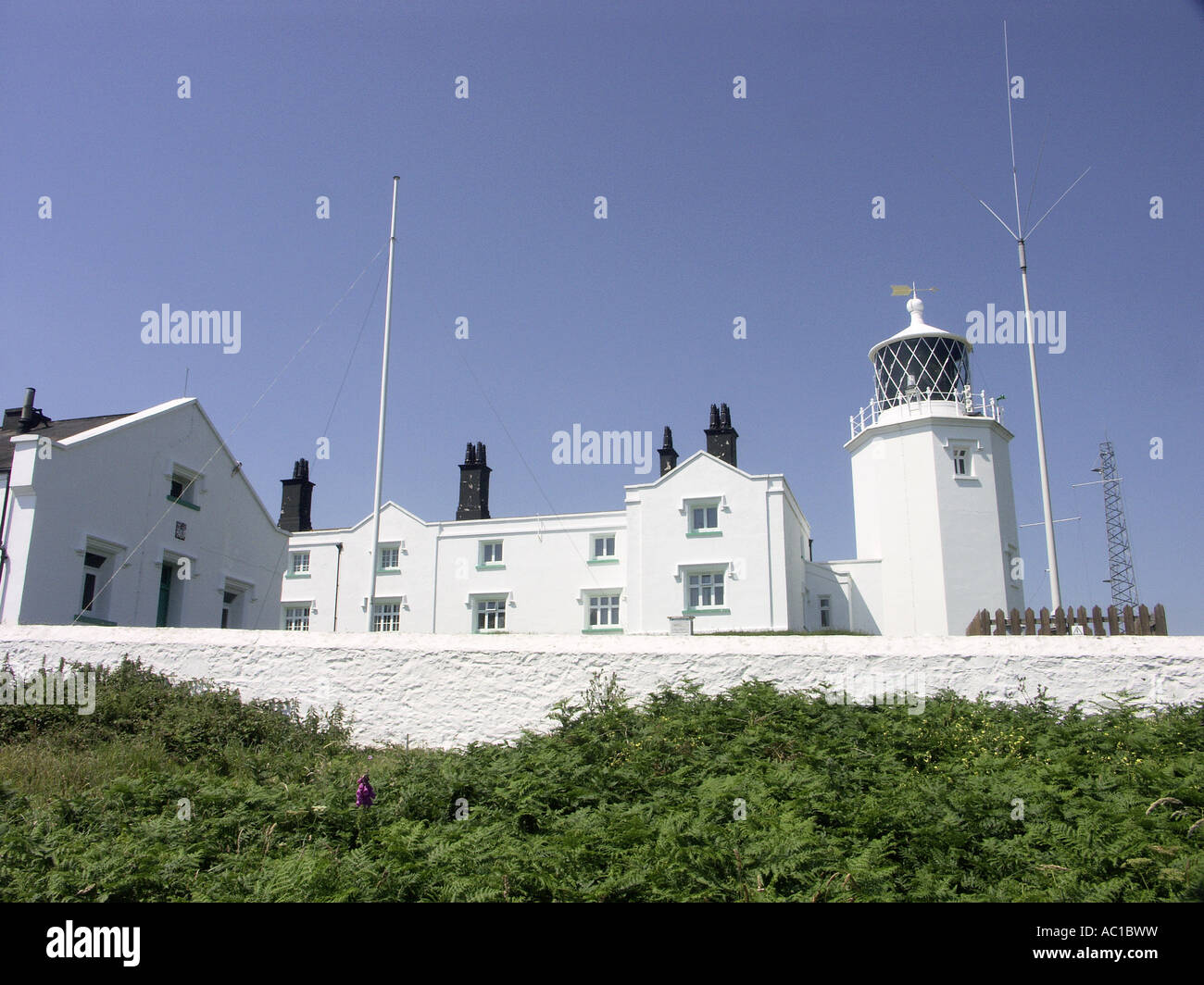 Le phare est ouvert au public pour des visites guidées au cours de la saison. Banque D'Images