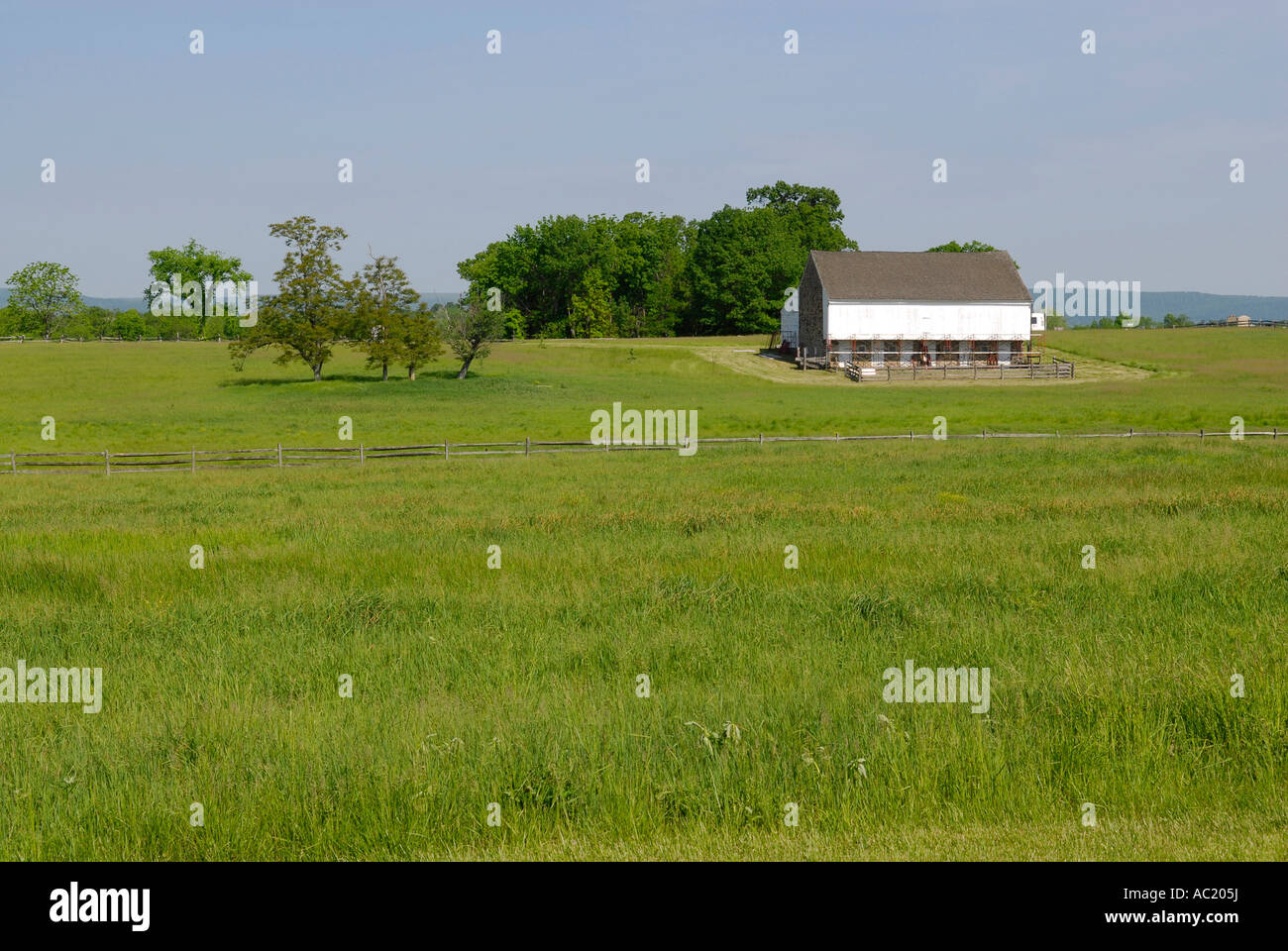 La guerre civile à l'hôpital Edward McPherson ferme à Gettysburg National Battlefield Park et Mississippi Cimetière PA Banque D'Images