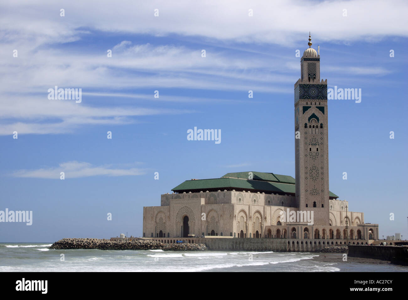 Casablanca,la grande mosquée Banque D'Images