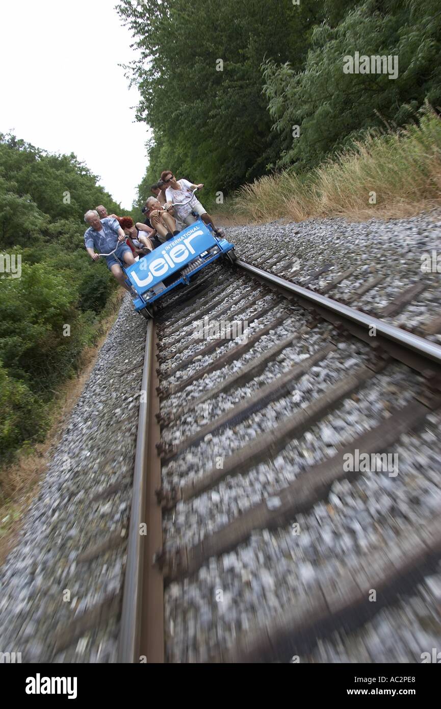 tour de handcar Banque D'Images