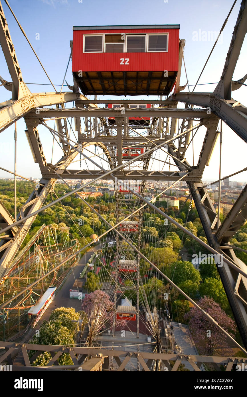 Grande Roue du Prater de Vienne Autriche Banque D'Images