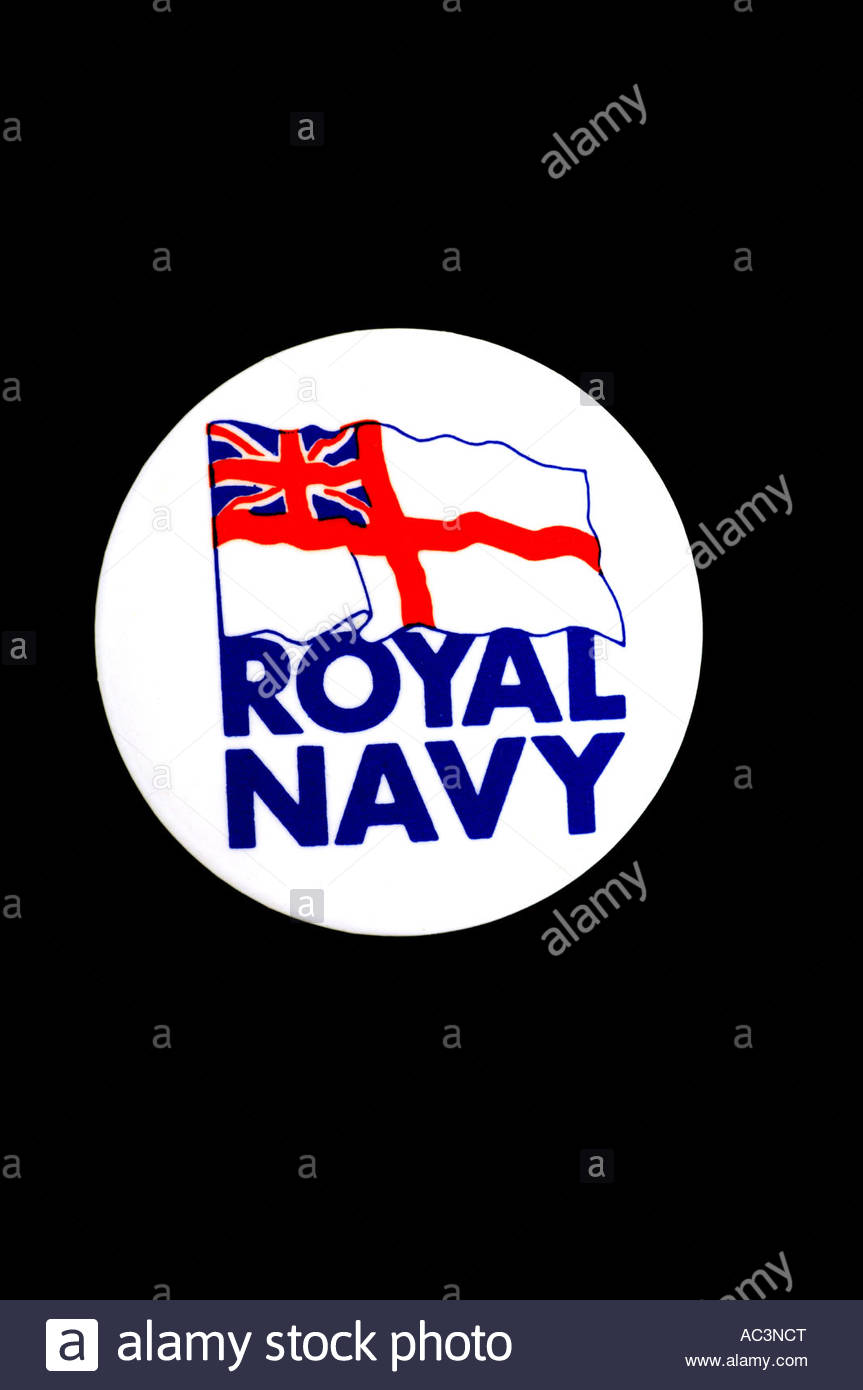 Insigne boutonnière Marine royale Banque D'Images