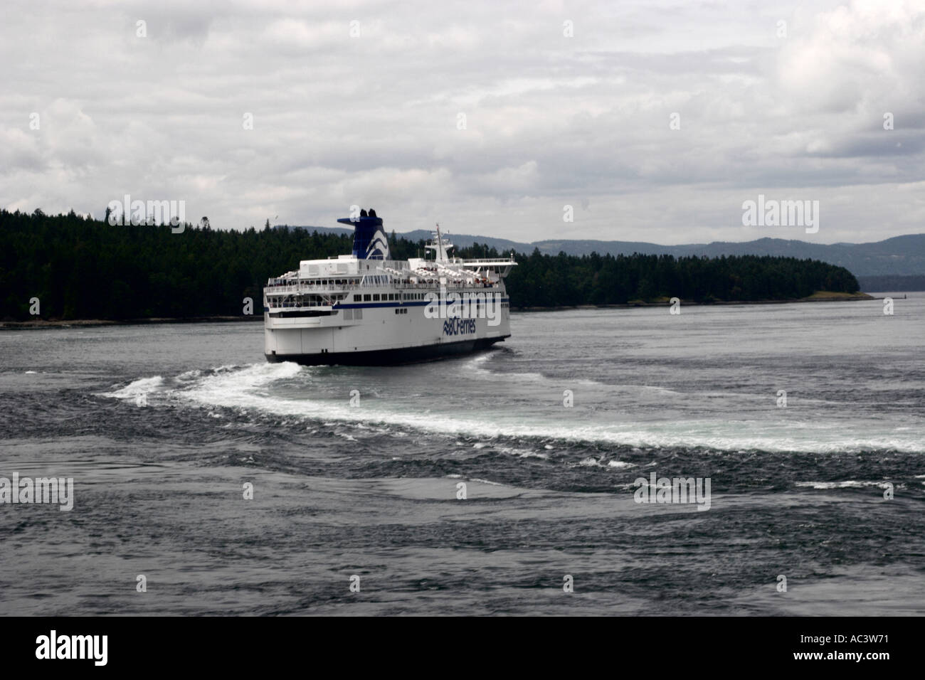 BC Ferry en direction de Victoria Banque D'Images