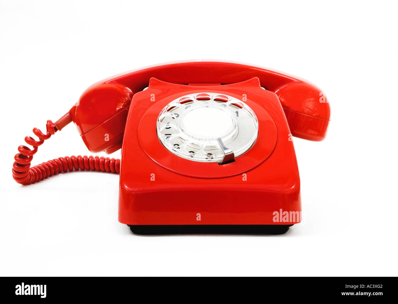 Classic vintage téléphone rouge Banque D'Images