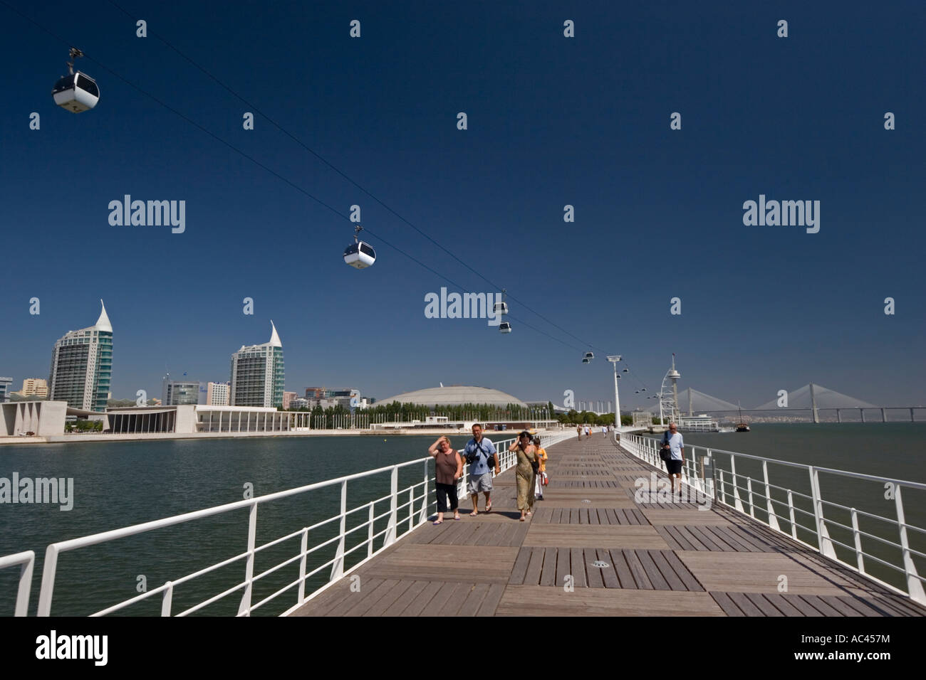 La beauté de Lisbonne Place du Parc des Nations (Portugal). Site du Parc des Nations Unies (Lisbonne - Portugal). Banque D'Images