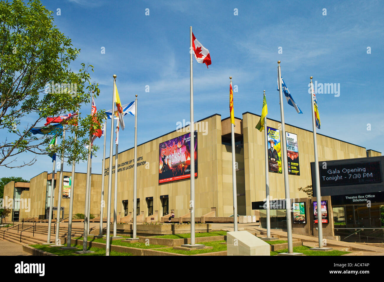 Centre des arts de la Confédération au centre-ville de Charlottetown Prince Edward Island Canada Banque D'Images