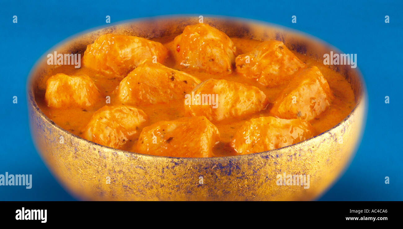 Poulet KORMA CURRY INDIEN Banque D'Images