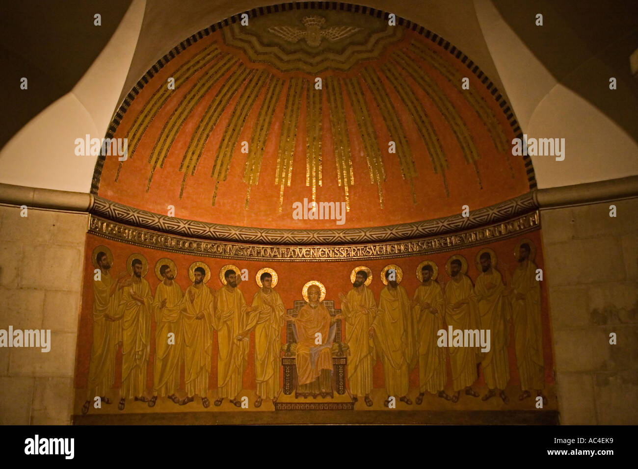 Stock Photo de l'abbaye bénédictine de la Dormition à Jérusalem Banque D'Images