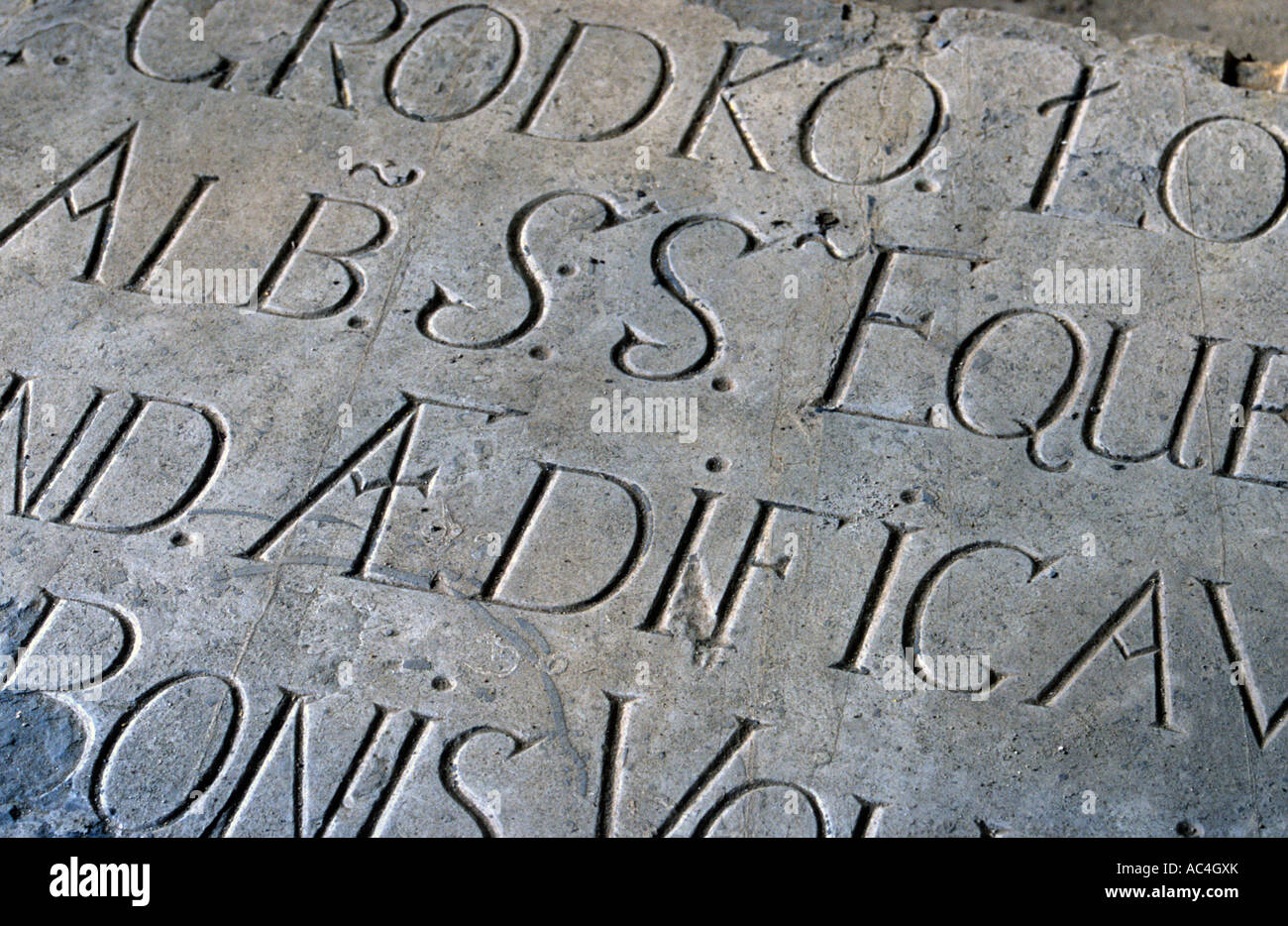Inscription sur la pierre ancienne Banque D'Images