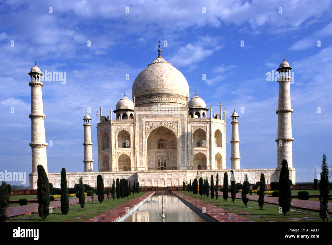 Le Mausolée du Taj Mahal Agra Inde empereur Moghol Shah Jahan épouse Mumtaz Mahal Banque D'Images