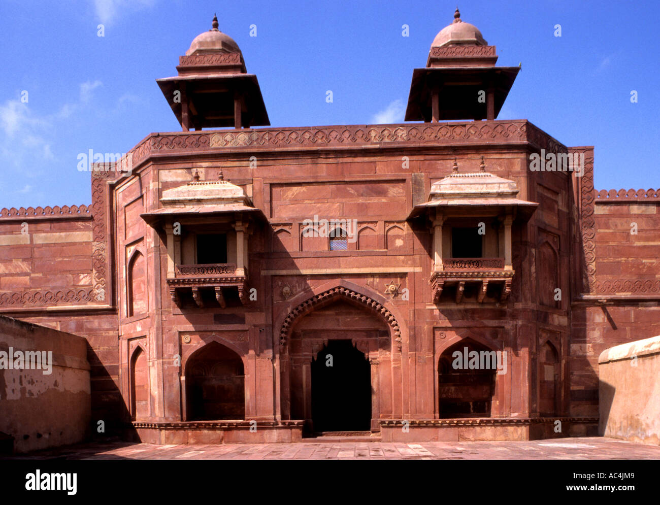 Fort Rouge Agra empereur Akbar Moghal Inde Uttar Pradesh indien Banque D'Images