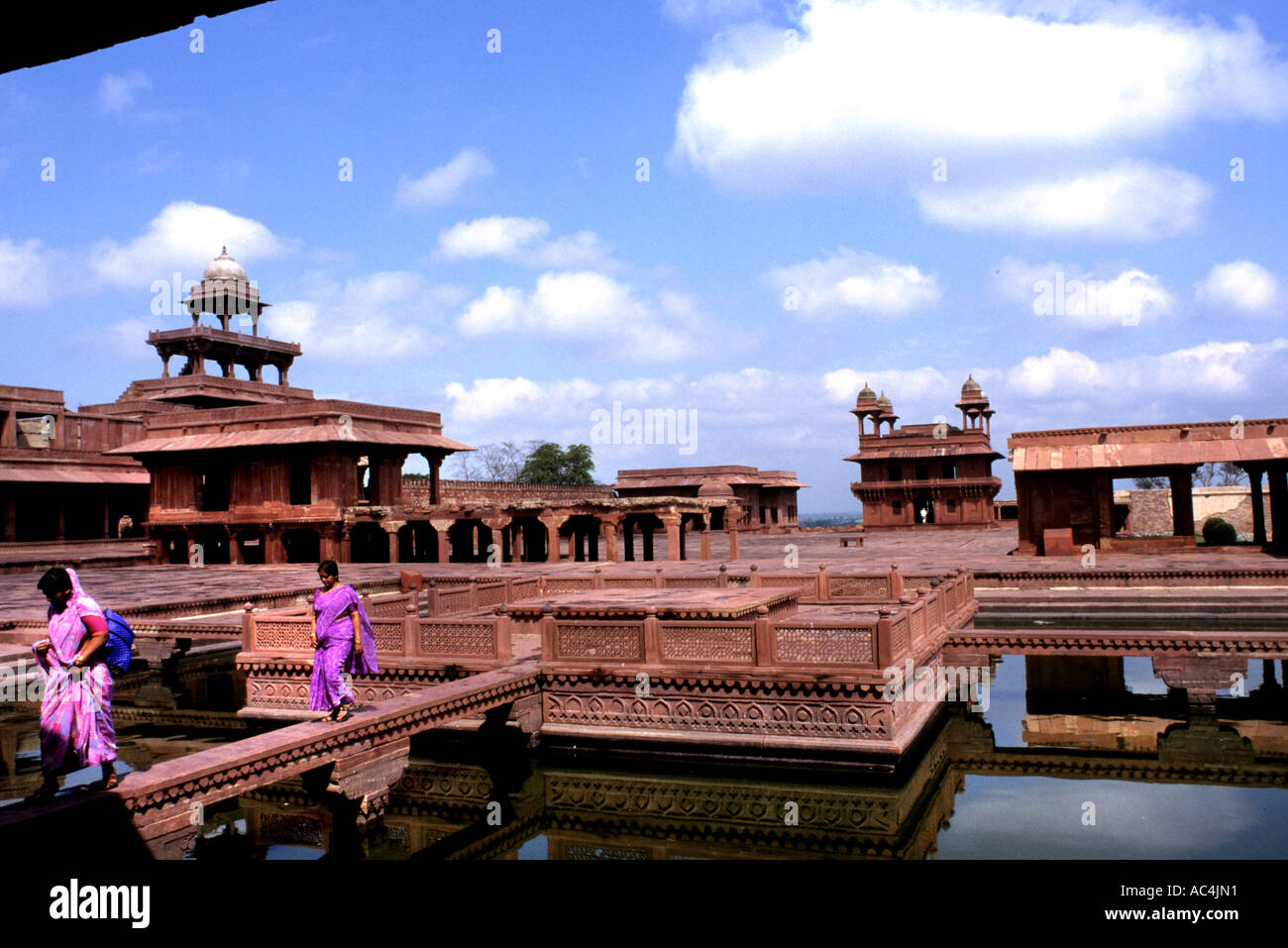 Fort Rouge Agra empereur Akbar Moghal Inde Uttar Pradesh indien Banque D'Images