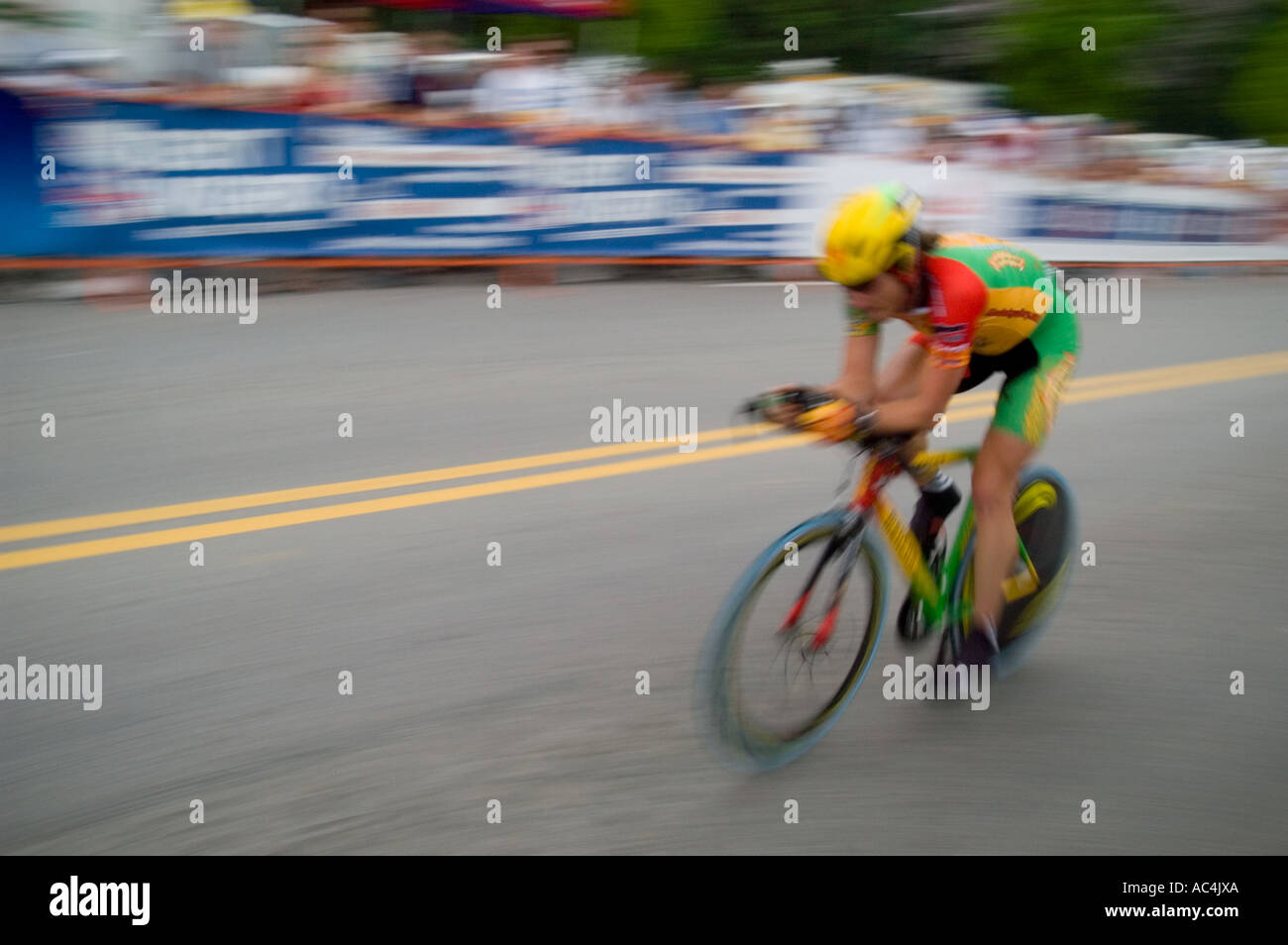 Course cycliste à Chattanooga, Tennessee. Banque D'Images
