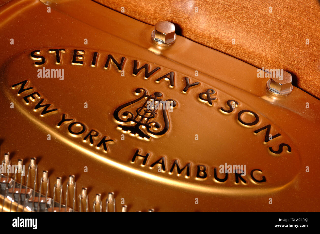 Piano Steinway Détail Banque D'Images