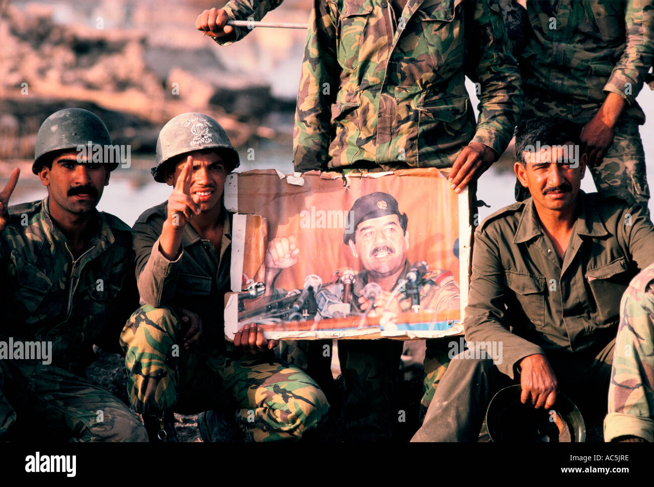 Guerre d'irak dans le desert Banque de photographies et d’images à