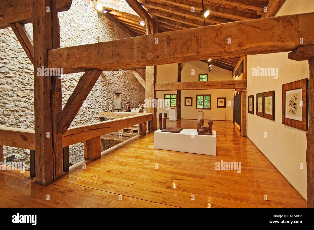 À l'intérieur de la finca zabalaga sur le musée Chillida Leku d'Hernani Guipuzcoa Espagne Banque D'Images