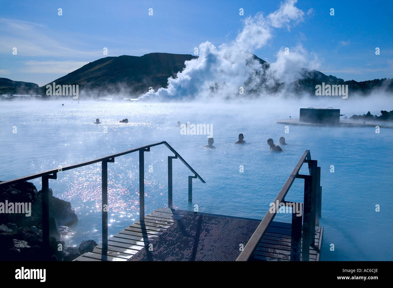 Les ressorts thermiques Reykjavik Islande Blue Lagoon Banque D'Images
