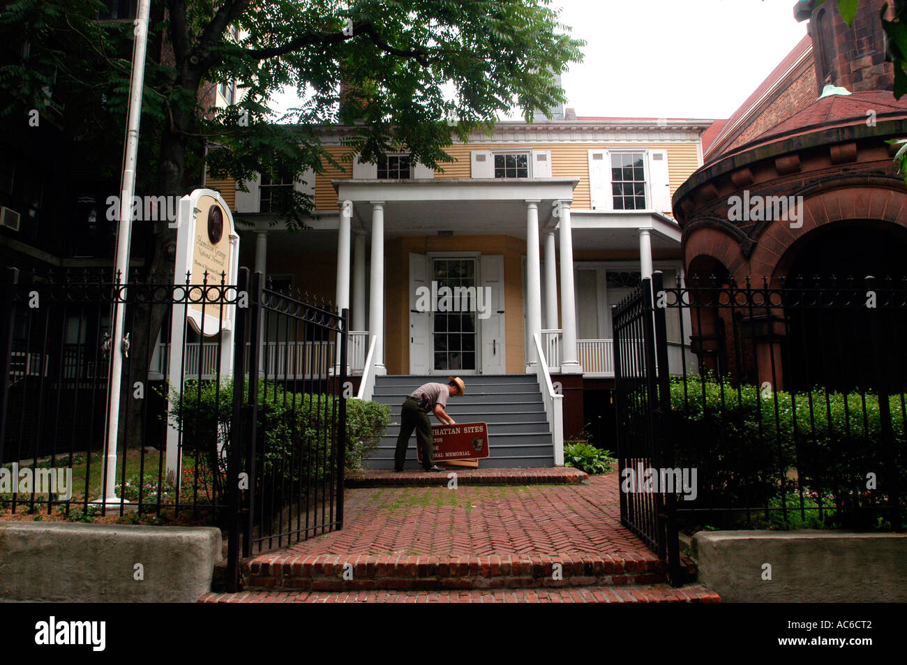 Hamilton Grange National Memorial sur Convent Avenue à Harlem Banque D'Images