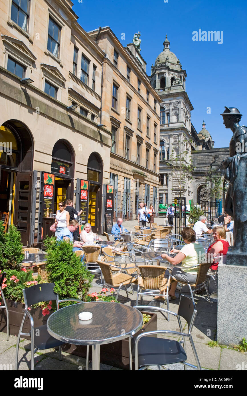 Centre Italien, RUE JOHN MERCHANT CITY GLASGOW Banque D'Images