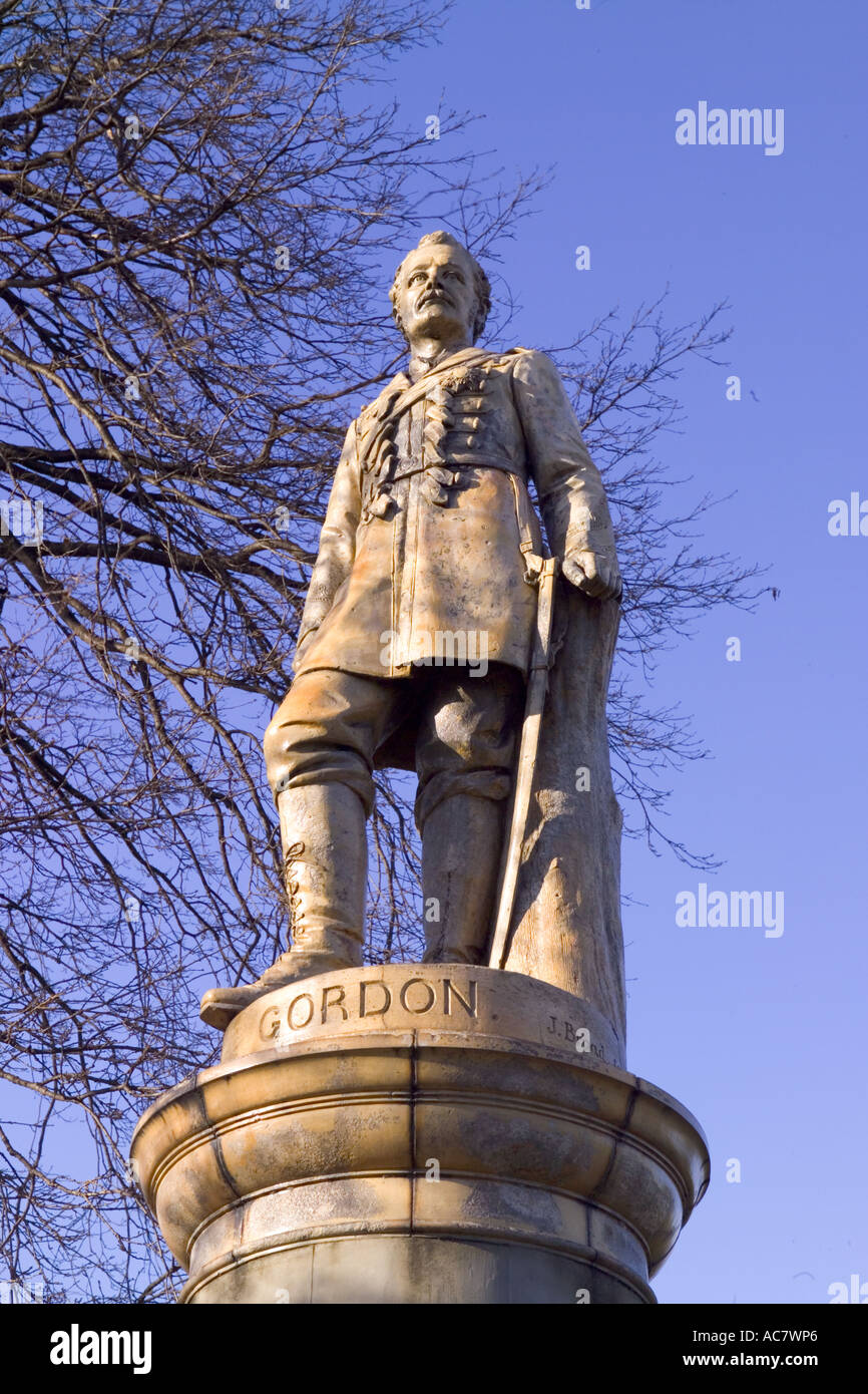 La staue du général Gordon à Fort Kent Gravesend Jardins Banque D'Images
