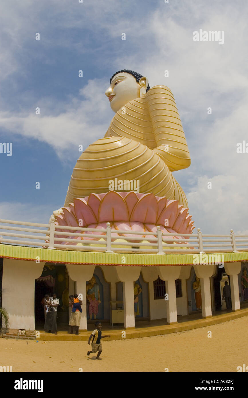 Temple bouddhiste à Bentota, Sri Lanka Banque D'Images