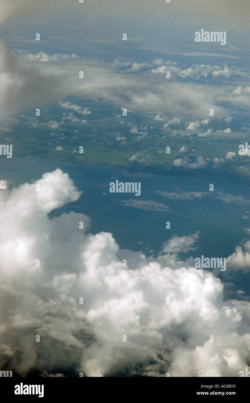 SMA79099 Vue aérienne de nuages d'aero plan entre Bangkok à Kuala Lumpur Banque D'Images