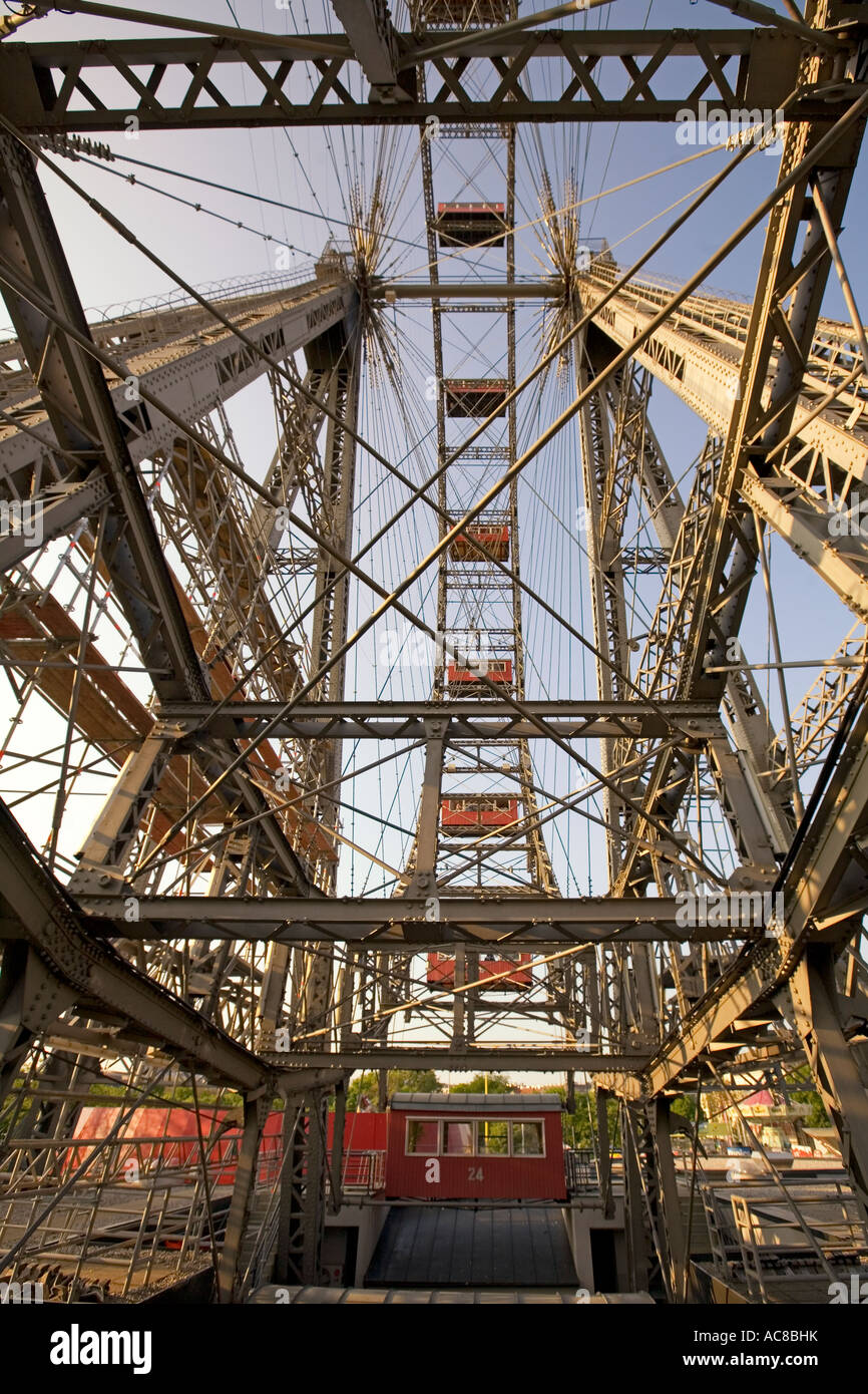 Grande Roue du Prater de Vienne Autriche Banque D'Images