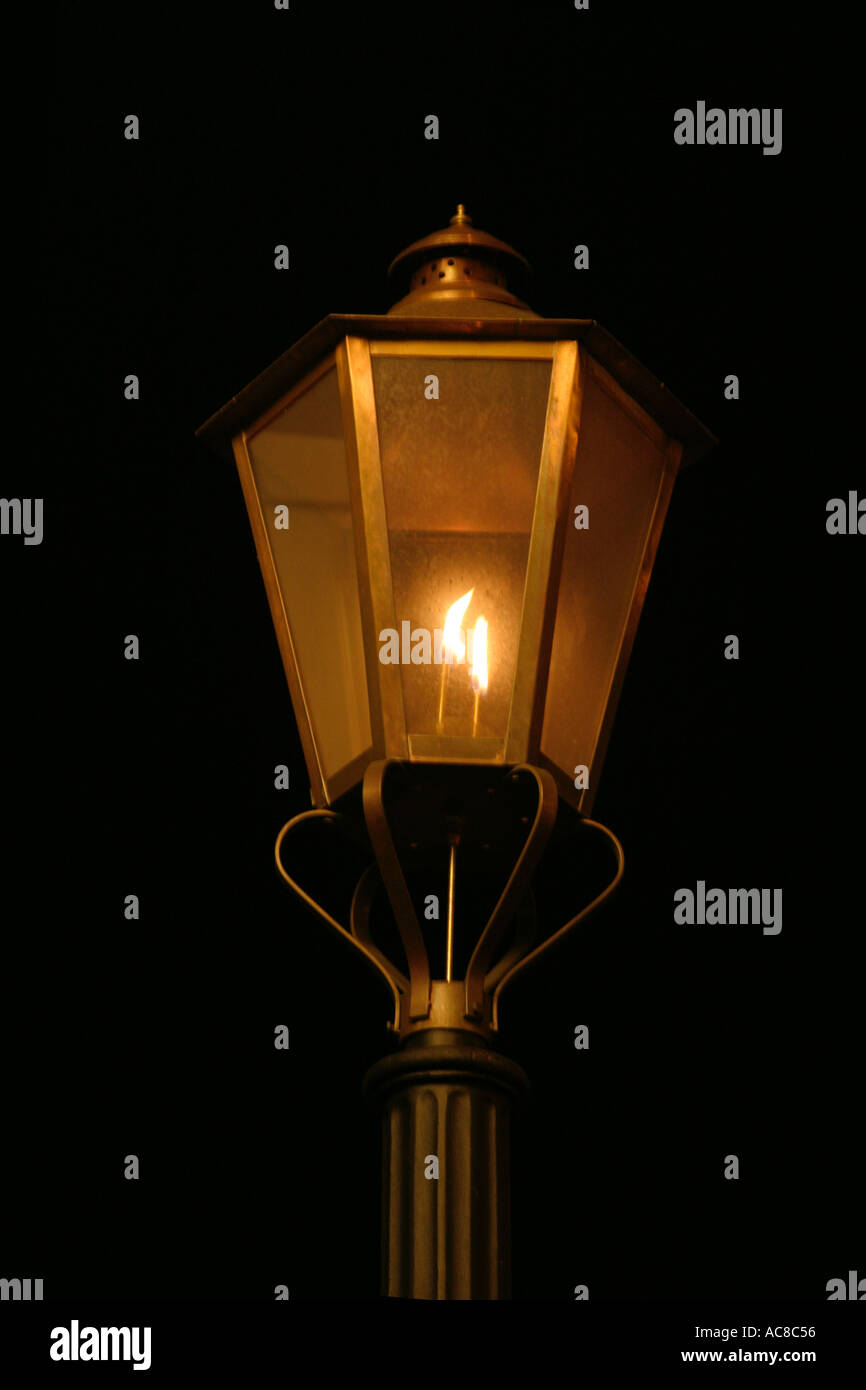 Lampadaire gaz Banque D'Images