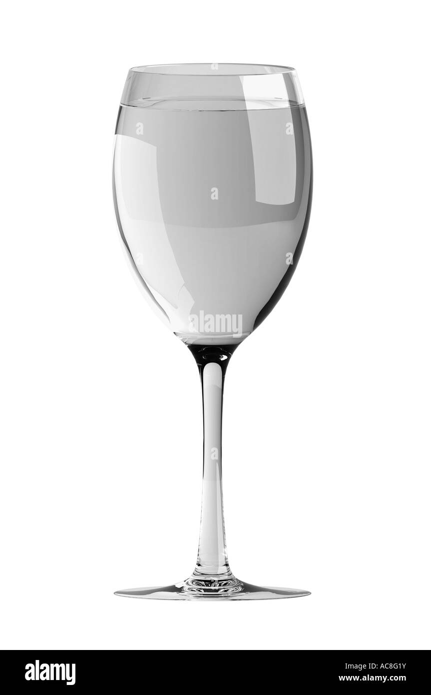 Verre à vin complet Banque D'Images