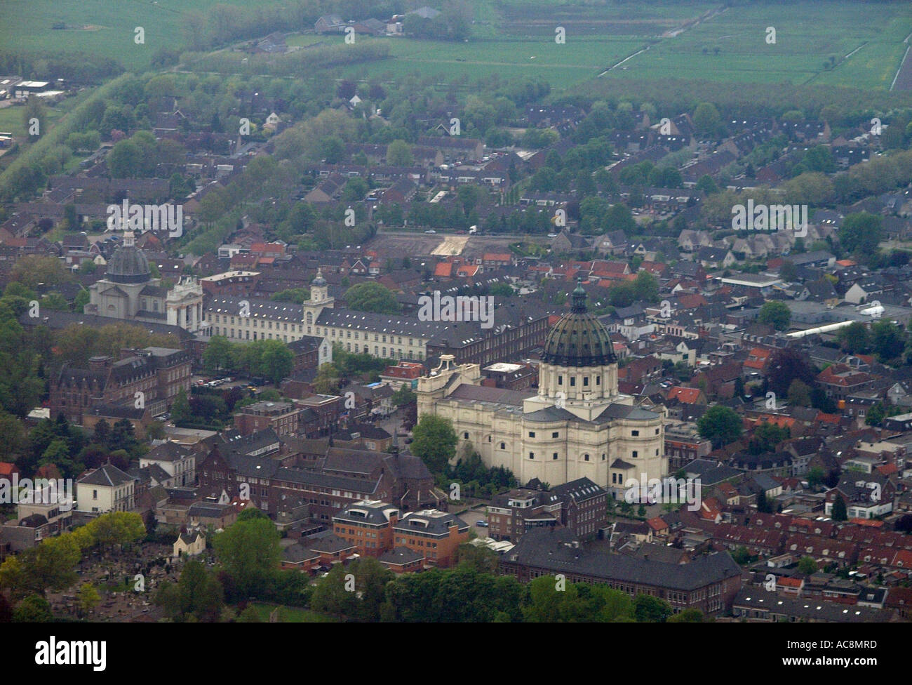 Vue aérienne de la ville de Oudenbosch Noord Brabant aux Pays-Bas Banque D'Images