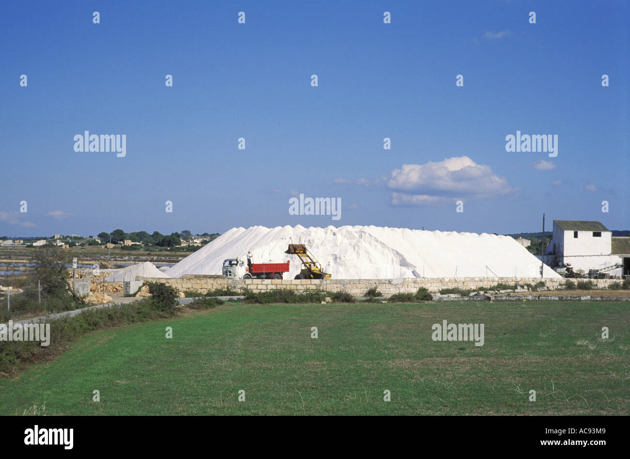 L'extraction de sel sur l'île de Majorque à Salinas de Levante, Espagne, Majorque Banque D'Images L'extraction de sel sur l'île de Majorque à Salinas de Levante, Espagne, Majorque Banque D'Images