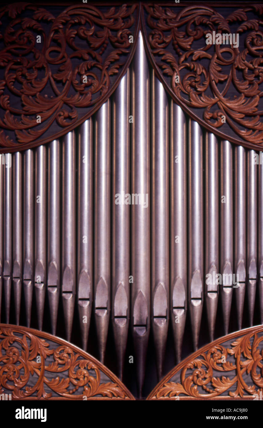 Tuyaux d'orgue Cathédrale St Paul London Banque D'Images