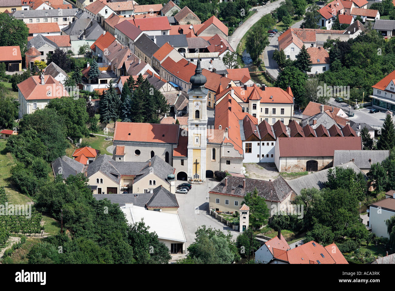 Petite commune rurale de Furth près de Goettweig, Krems-Land, Mostviertel Basse-Autriche, Autriche Banque D'Images